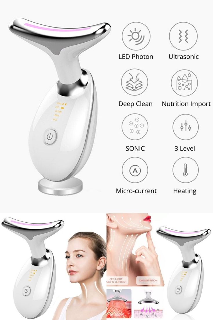 Masajeador Facial Antiedad con Luz LED – Rejuvenece tu piel en minutos desde casa, Di adios a las lineas de expresion y arrugas.