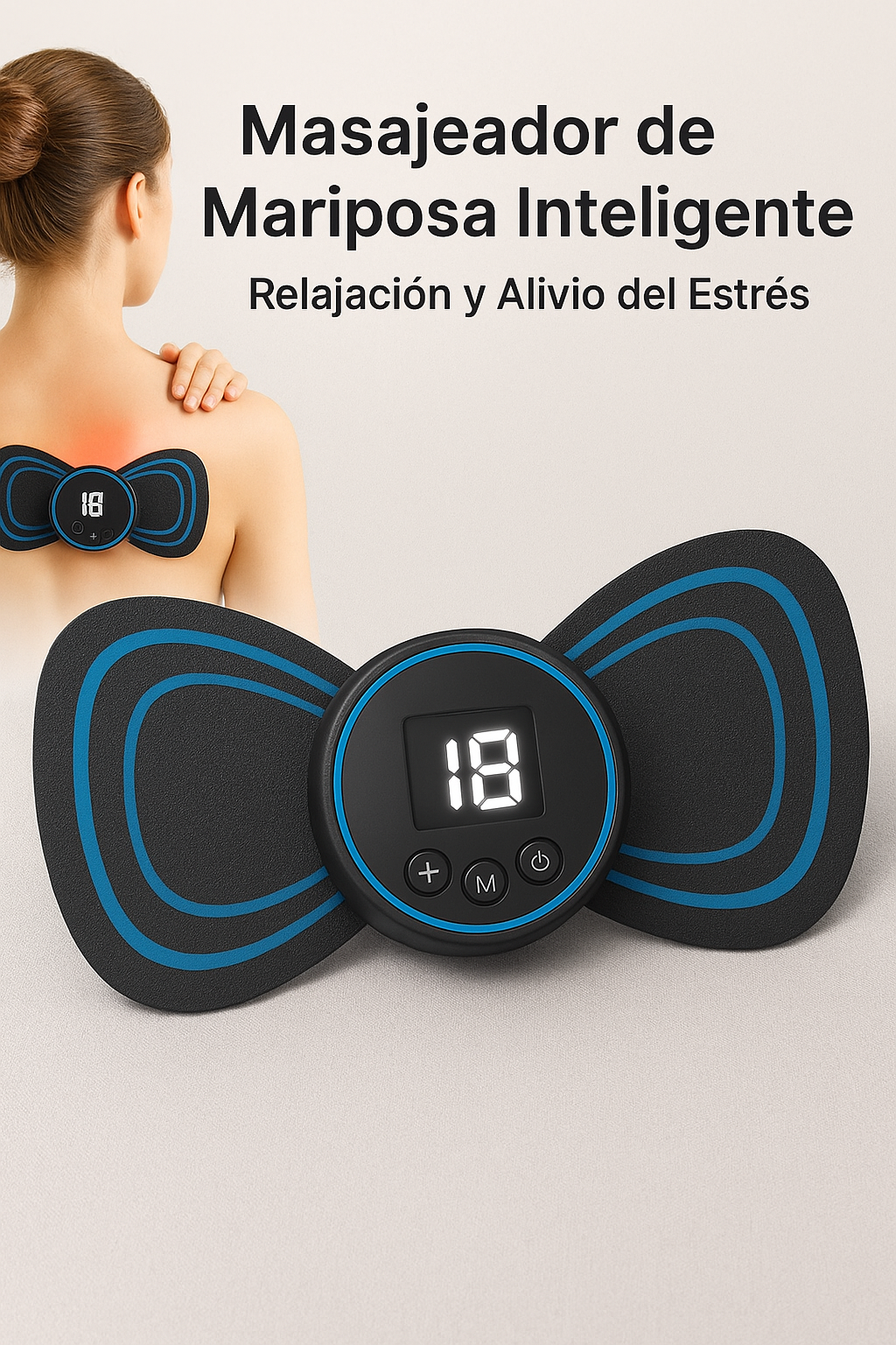 🦋 Masajeador de Mariposa Inteligente – Relajación y Alivio del Estrés